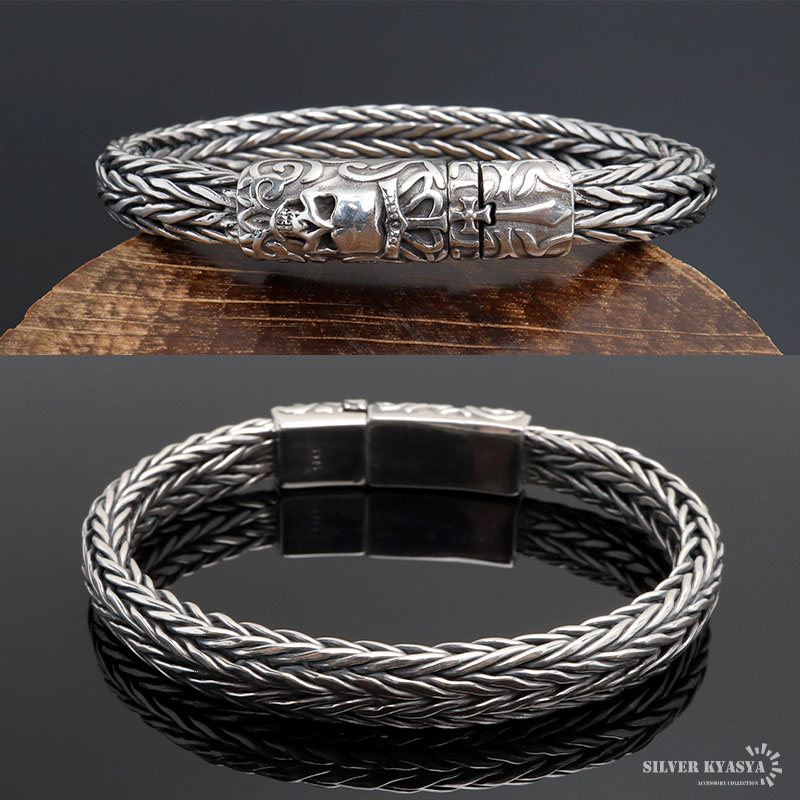 Rammer.スカル.ドクロ.ブレスレット.ドクロ.シルバー.silver シルバー925 スカルブレスレット メンズ チェーンブレスレット ドクロ
