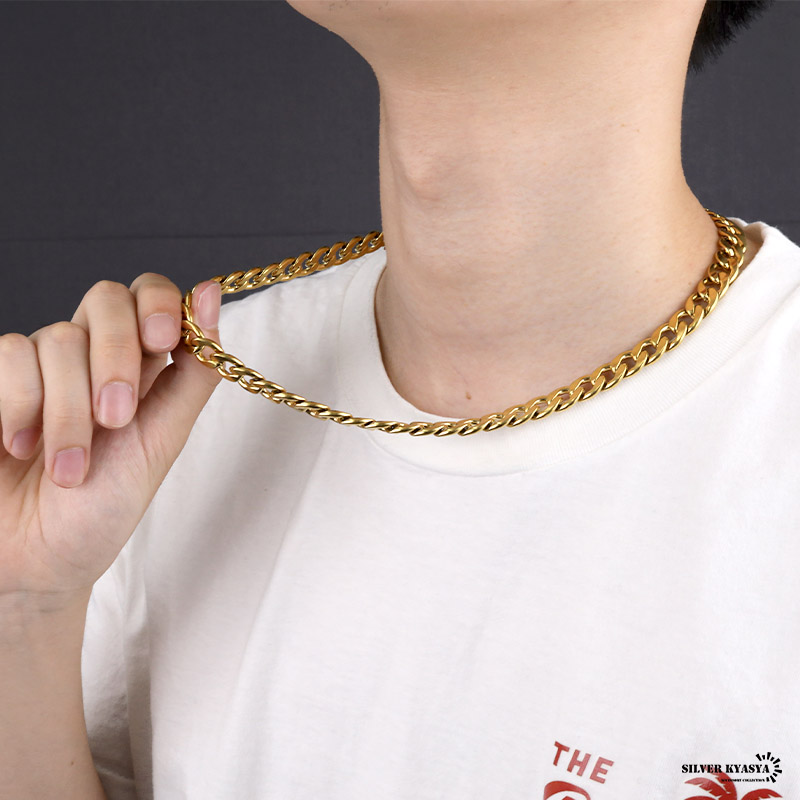 チェーンネックレス 喜平チェーン 幅10mm ステンレス IPメッキ チェーンネックレス 喜平チェーン 幅10mm ステンレス IPメッキ