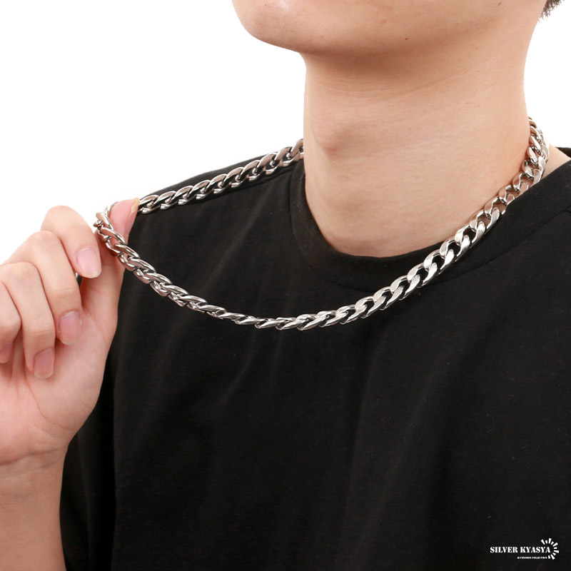 シルバー ネックレス チェーン 喜平 12mm kyasya_n243-12mm
