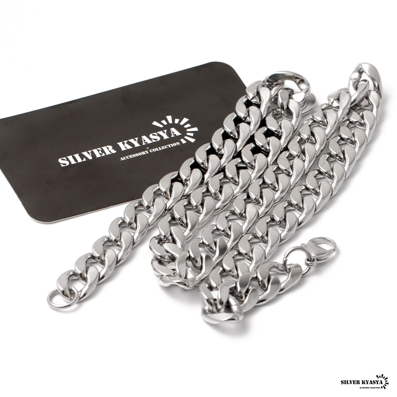 シルバー ネックレス チェーン 喜平 12mm ステンレス喜平チェーン,幅11～12mm | SILVER KYASYA