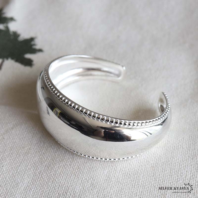 Silver925 Wide Straight Bangle KARPOS -カルポス- | Ops