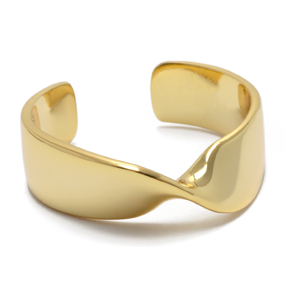 シルバー925 ツイストリング ひねり 2カラー ゴールド 18K GP