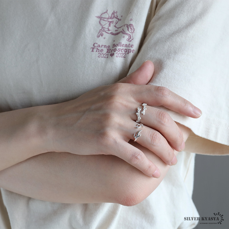 BYOKA（ビョーカ）/ R1902 CREAM PINKY RINGリング - シルバー