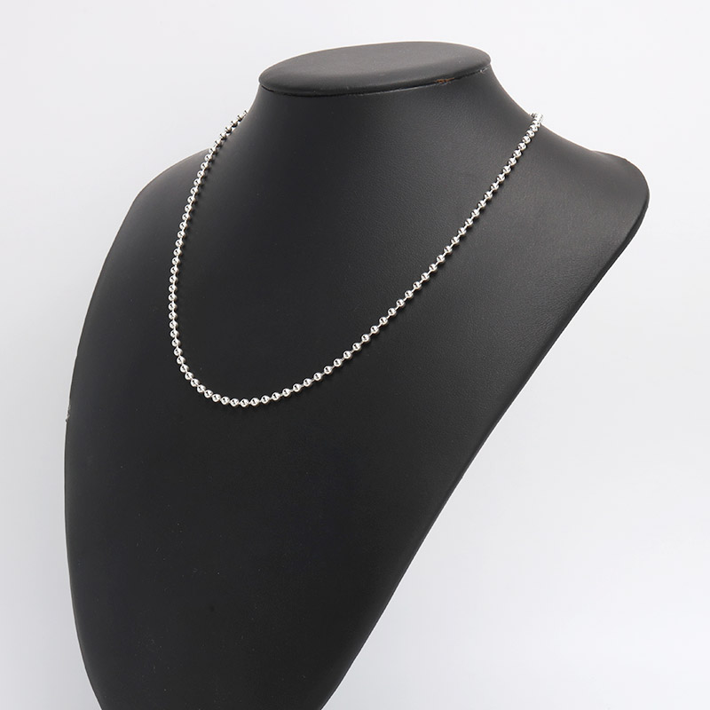シルバー925 ボールチェーン ネックレス 幅3mm 50cm ネックレス