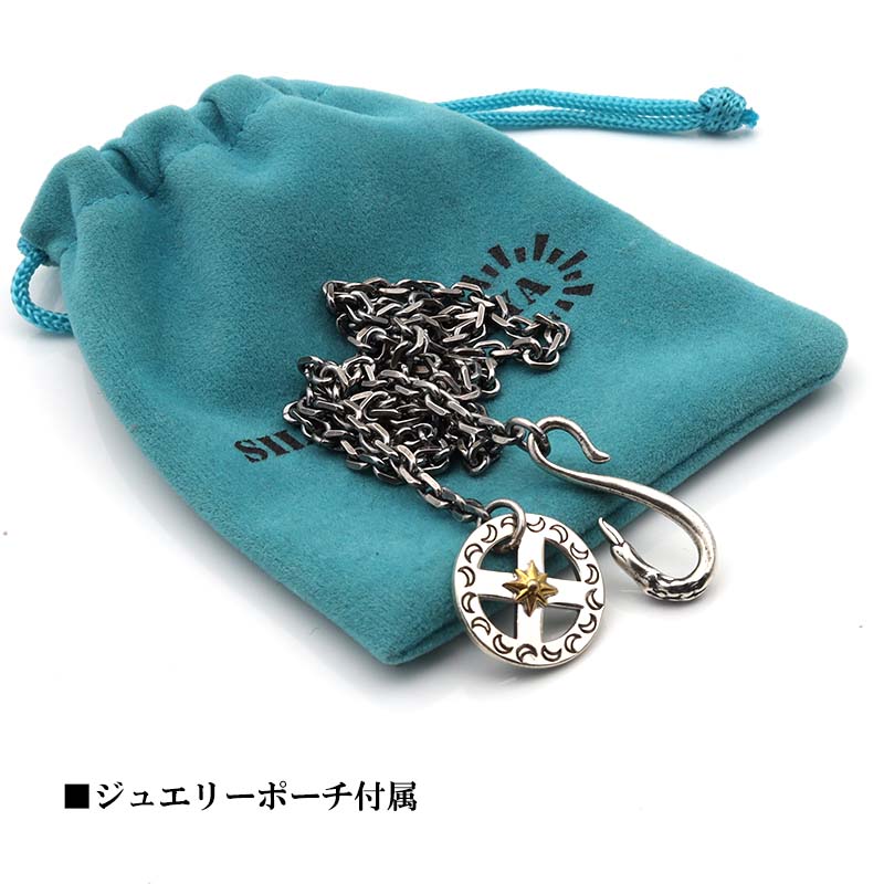 シルバー925 フェザーネックレスチェーン 太陽ホイール イーグル