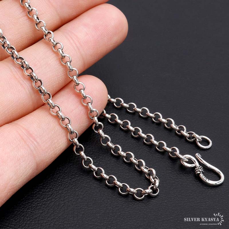 シルバー925 ロールチェーン ネックレス 幅3.5mm 45cm ネックレスチェーン メンズ 男性 金属アレルギー対応 : cs026 :  SILVER KYASYA - 通販 - Yahoo!ショッピング