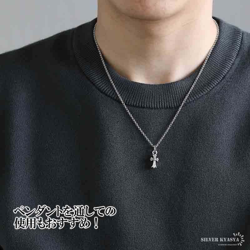 シルバー925 ロールチェーン ネックレス 幅2mm 40cm ネックレス