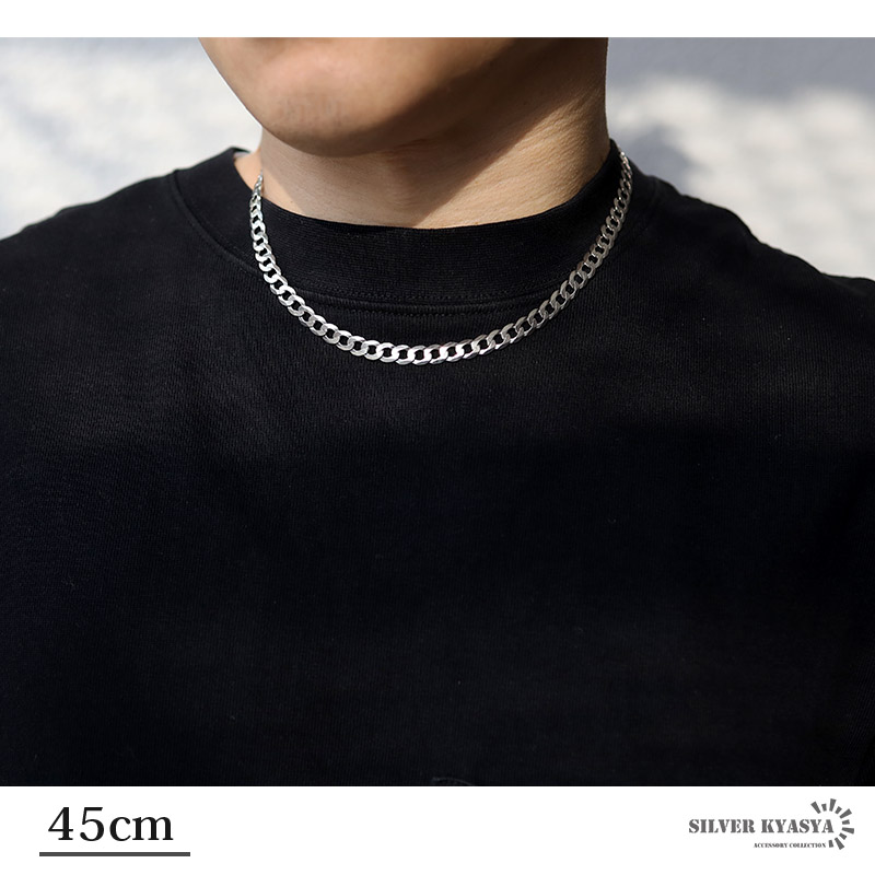 60cm 六字真言 ネックレス メンズ シルバー925 喜平チェーン