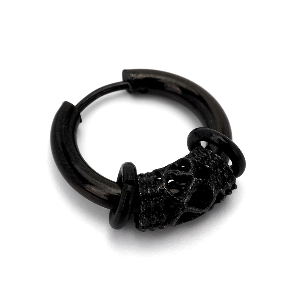 複数買いで最大300円OFFクーポン／ドラゴン フープピアス 片耳
