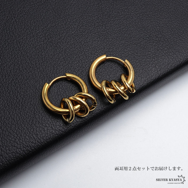 ３連ミニフープピアス ゴールド PHILRIN mimi3】ミニフープピアス[Basic]｜SANPO ONLINE(サンポーオンライン)