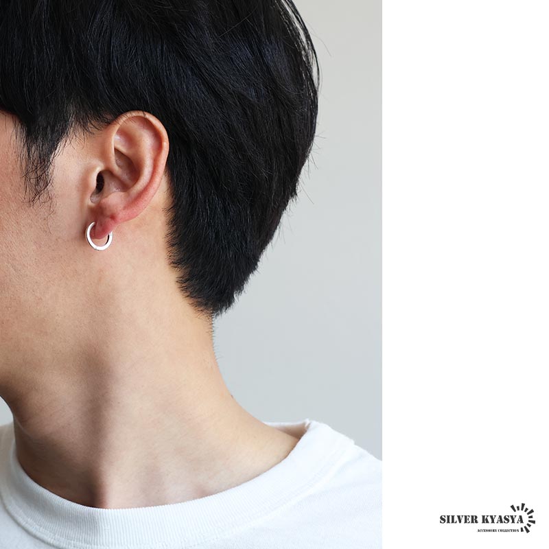 シルバー925 フープピアス シルバーピアス シンプルピアス