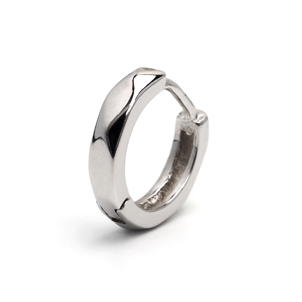シルバー925 フープピアス ダイヤカット ゴールド gold silver
