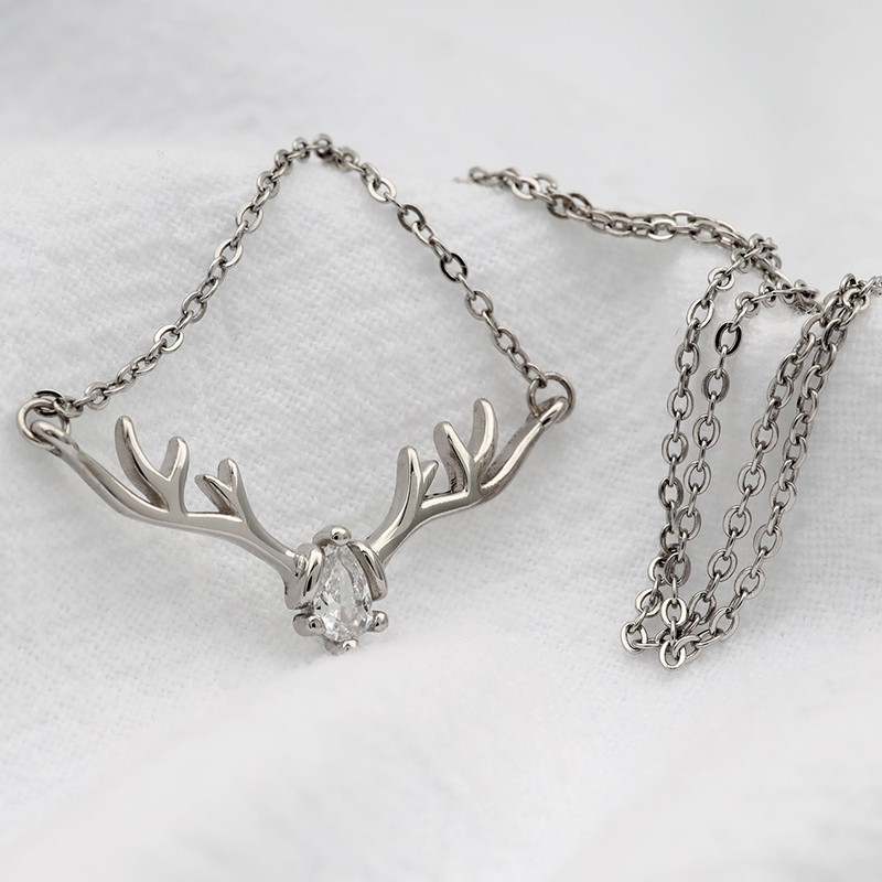 FILL HEARTS ネックレス シルバー Reindeer トナカイ 鹿