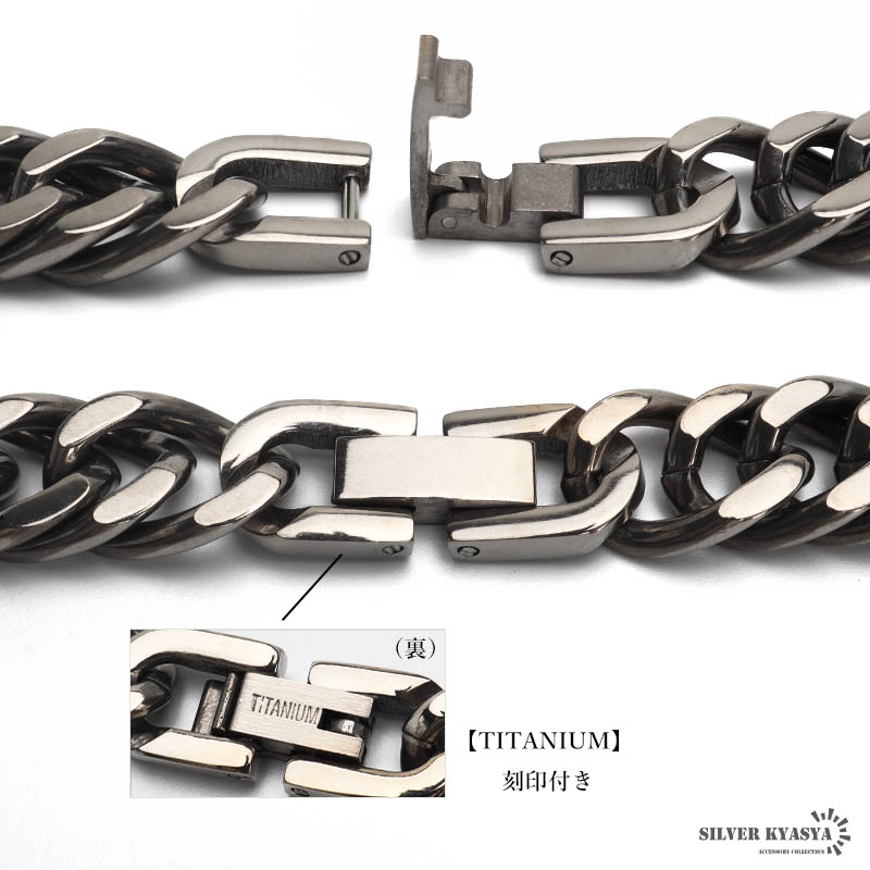 【純チタン製】 TITANIUM チタニウム ネックレス 喜平 刻印 楽天市場】純チタン 6面カット ダブル喜平ネックレス チタン