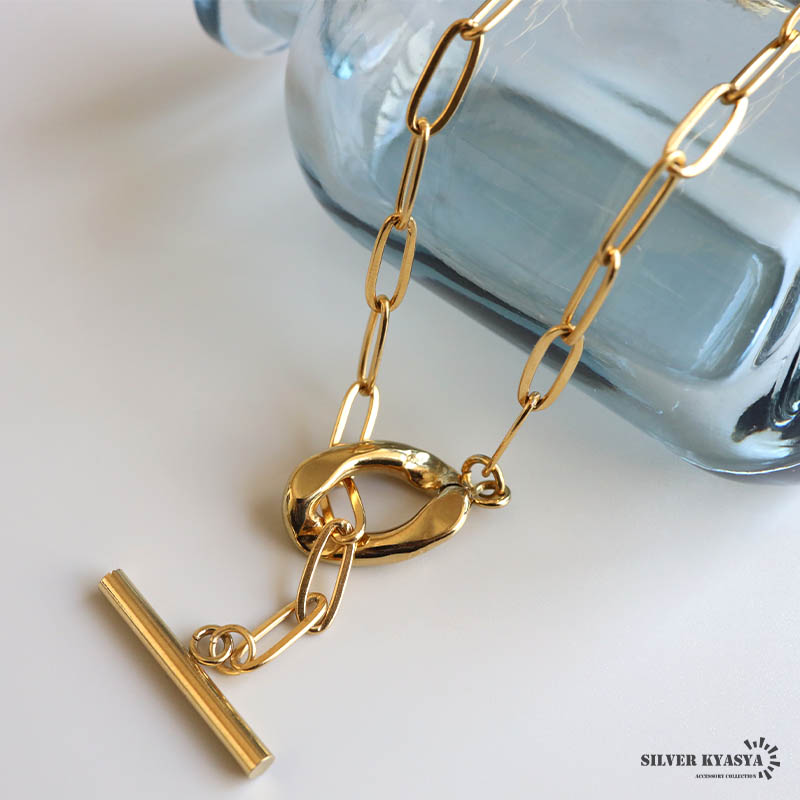 二重ネックレス マンテルネックレス チェーンネックレス シンプル