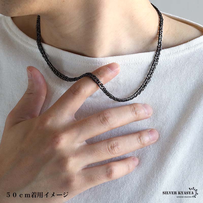 複数買いで最大300円OFFクーポン／純チタン 軽い ダブル喜平チェーン