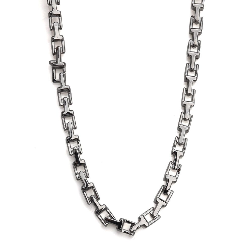 ミディアムチェーンネックレス シルバー ゴールド メンズ チェーン