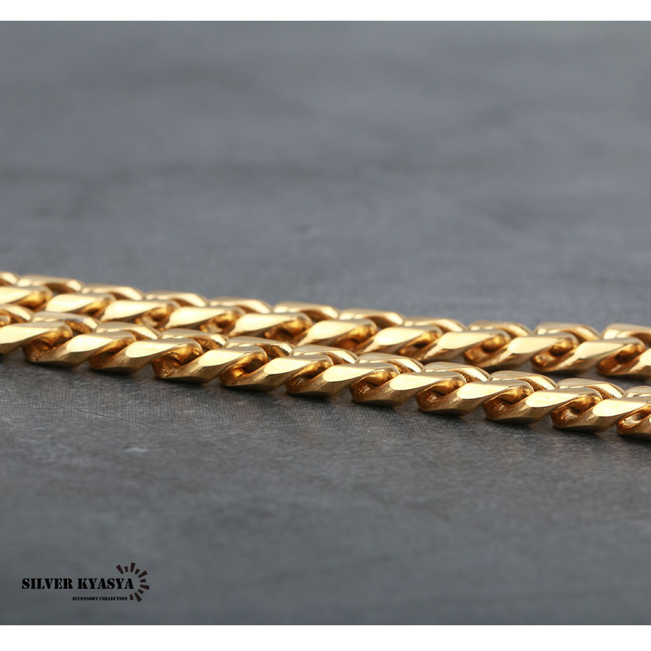 6ICE/12mm キューバンリンクチェーン ゴールド 12mm Miami Cuban Chain 18k Gold | 6 ICE, LLC
