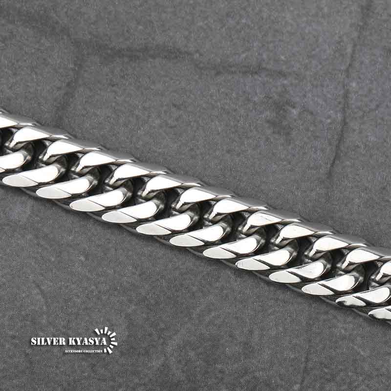 幅9mm STAINLESS STEEL ステンレス 喜平ネックレス 中折式 マイアミ
