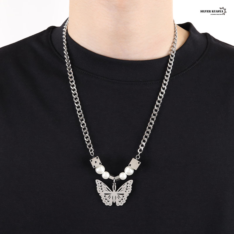 PUFFY サイコロネックレス STAINLESS サイコロ ネックレス シルバー ダイスネックレス