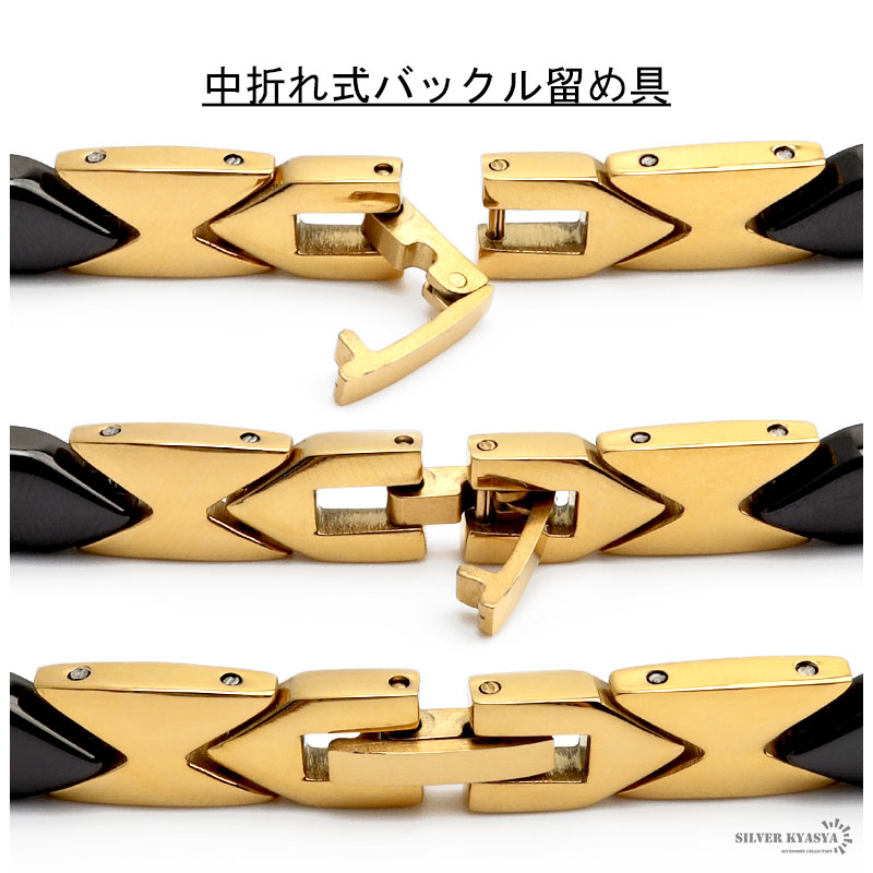 ブラックビーズ&18Kネックレス vintageブラックビーズのロングネックレス ネックレス