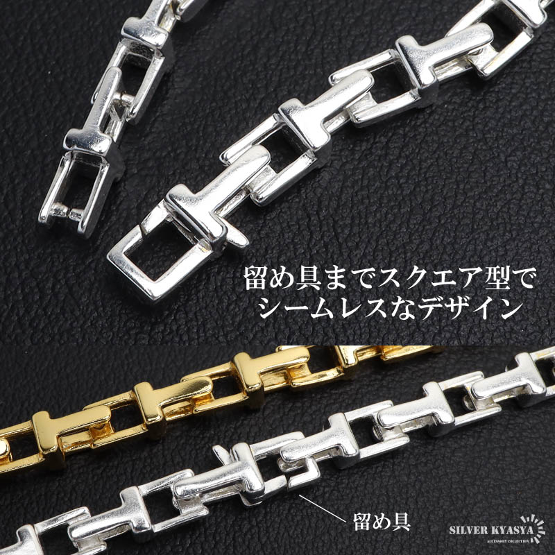 ミックスカラー Tネックレス チェーンネックレス ゴールド