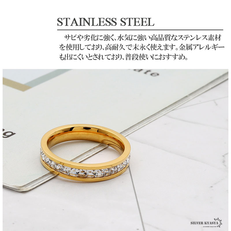 Amazon | [Allencoco] リング レディース ジルコニア リング k18