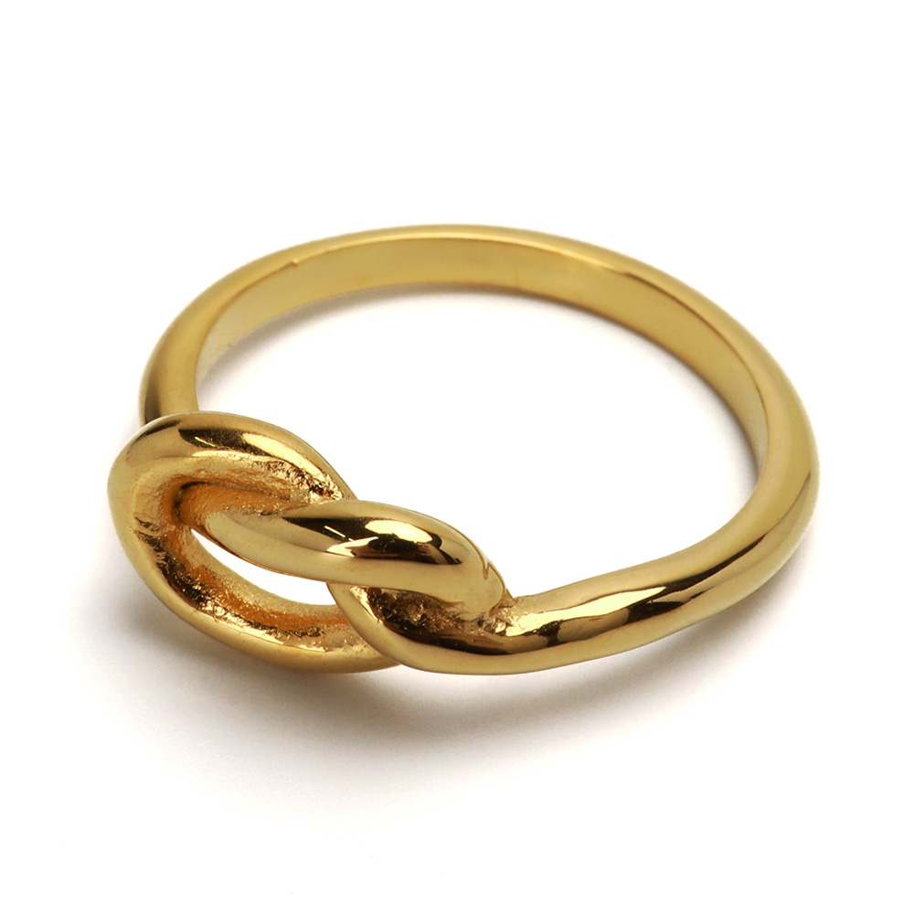 【70％OFF】 ステンレス ノットリング ゴールド 編み込みリング 結び目リング アクセサリー