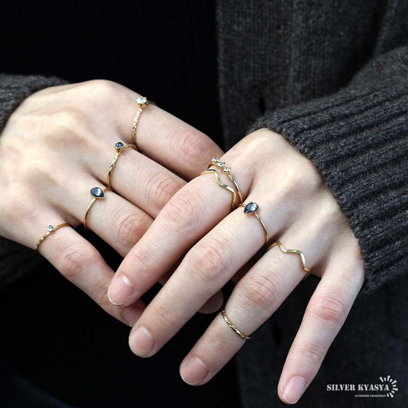 ゴールドリング 6個セット コスパ最強 プチプラセット 1,000円】 9点セット リング 指輪 セット