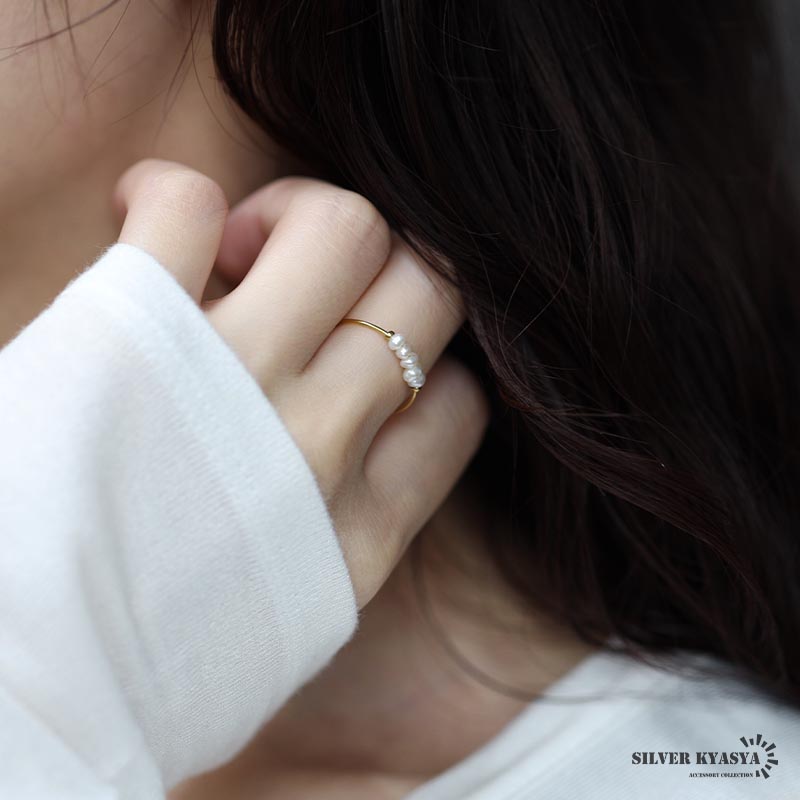 2個で10％OFF 3個で20％OFFクーポン／ステンレス 淡水パールリング