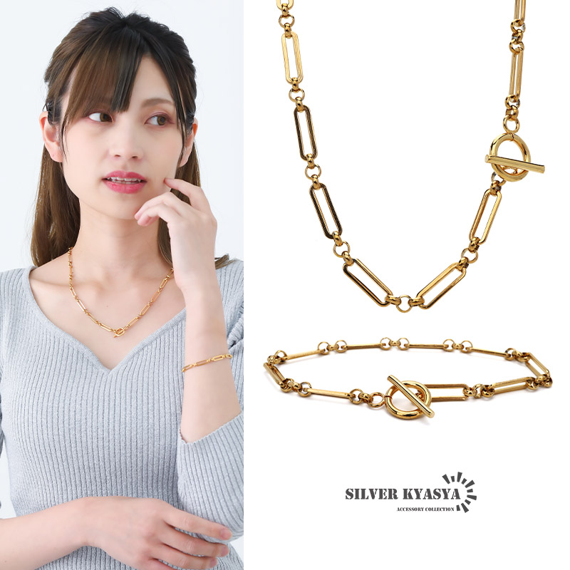 磁気ステンレススチール ネックレスとブレスレット セット 楽天市場】2点セット サージカルステンレス ブレスレット