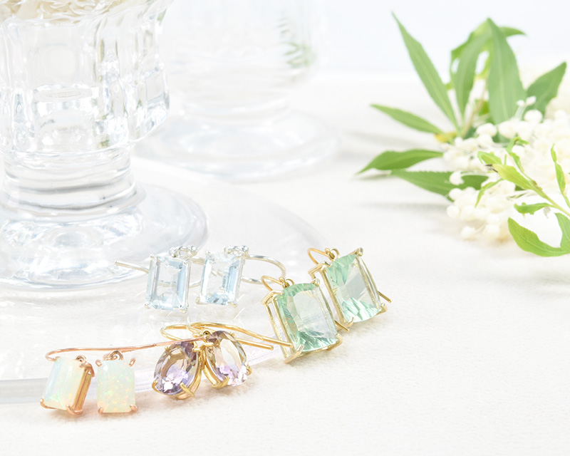 ピアス 大粒 アクアマリン SV925 CG084CIBS-YPG-147 : kyfactory