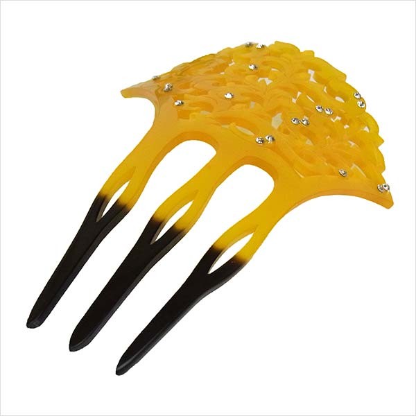 かんざし 簪 和装 髪飾り 花しおり ばち型かんざし 透かし細工 べっ甲