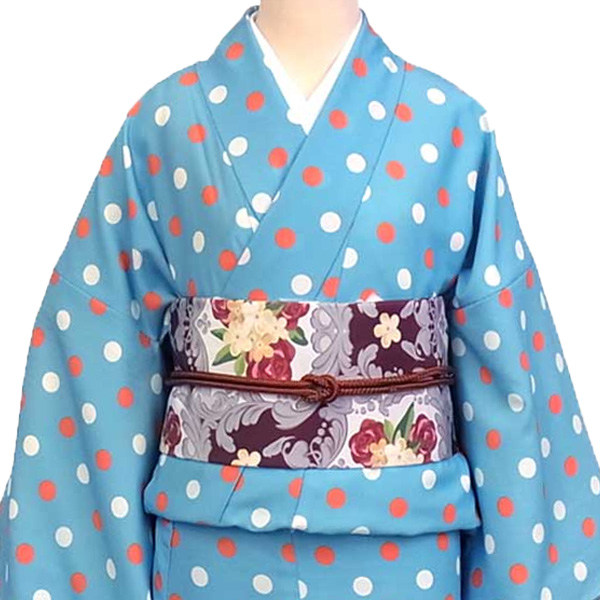 着物と帯 時流】ポ24840◇洗える着物 小紋◇未使用品 水玉 ドット