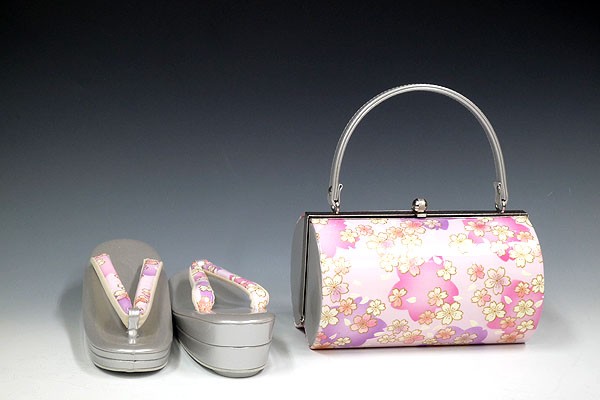 振袖用　草履バックセットLL一蔵  エナメル　ピンク　桜 楽天市場】振袖 草履 バッグ セット 成人式 草履バッグセット