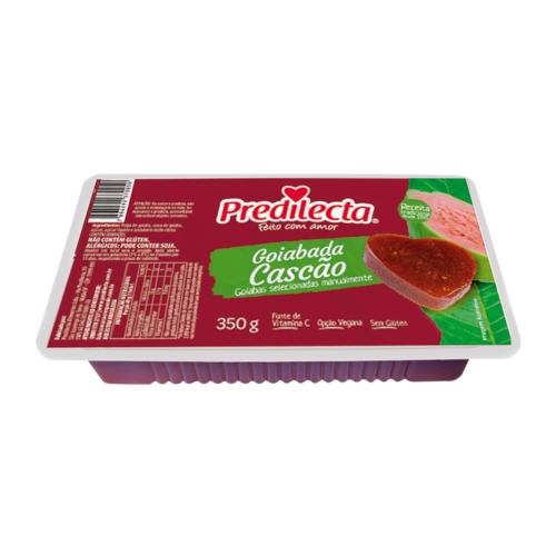 ゴイアバーダ(グアバようかん) プレディレクタ 350g PREDILECTA GOIABADA CASCAO (CON TROZOS DE FRUTAS) 350G