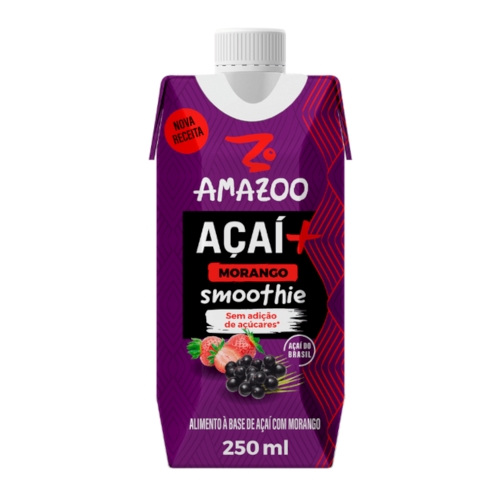 アアマズー アサイースムージー ストロベリー 250ml AMAZOO ACAI STRAWBERRY SMOOTHIE 250ML