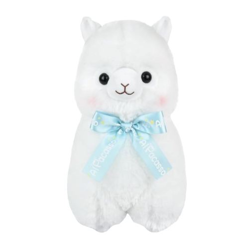 アルパカッソ リボン BIG しろちゃん 38cm アミューズ ALPACASSO RIBBON BIG SHIRO-CHAN AMUSE