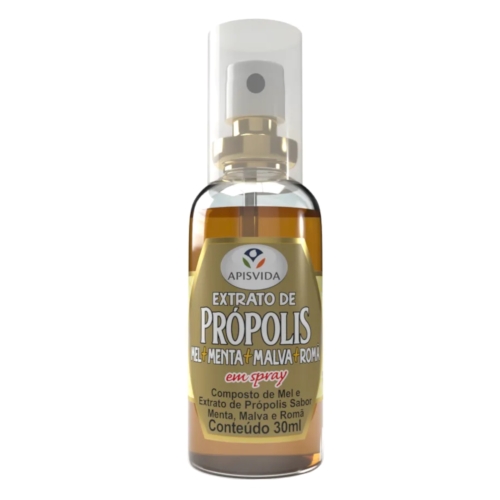 プロポリススプレー（プロポリス含有食品）ザクロエキス入り 30ml アピスヴィーダ MEL COM PROPOLIS SABOR MENTA ROMA 30ML APISVIDA