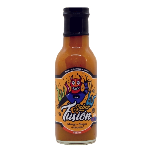 フレーバーフュージョン マイルドスパイシー トロピカル マンゴージンジャーハバネロソース 355mL SABOR FUSION MANGO&HABANERO 355ML