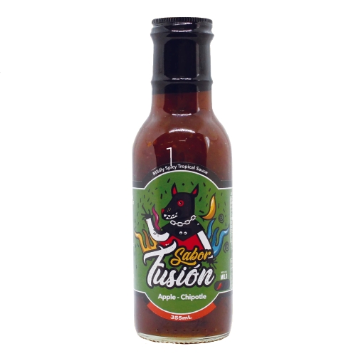  flavour Fusion mild Spy si- tropical Apple chipotore sauce 355ml SABOR FUSION APPLE&CHIPOTLE 355ML