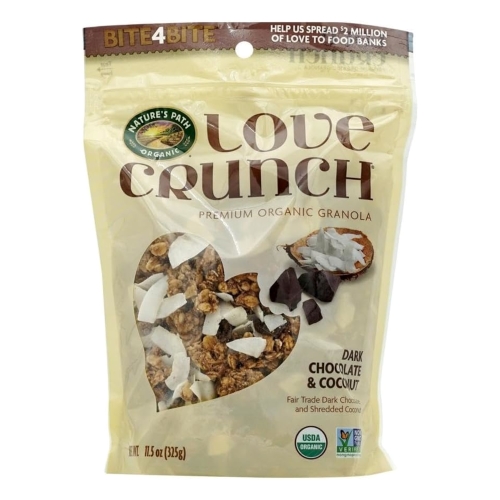 ネイチャーズパース ラブクランチ オーガニックグラノーラ ダークチョコレート&マカロン 325g NATURES PATH ORGANIC DARK CHOCOLATE MACAROON 325G