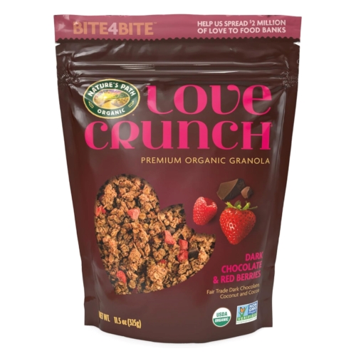 ネイチャーズパース ラブクランチ オーガニックグラノーラ ダークチョコレート&レッドベリー 325g NATURES PATH ORGANIC DARK CHOCOLATE RED BERRIES 325G