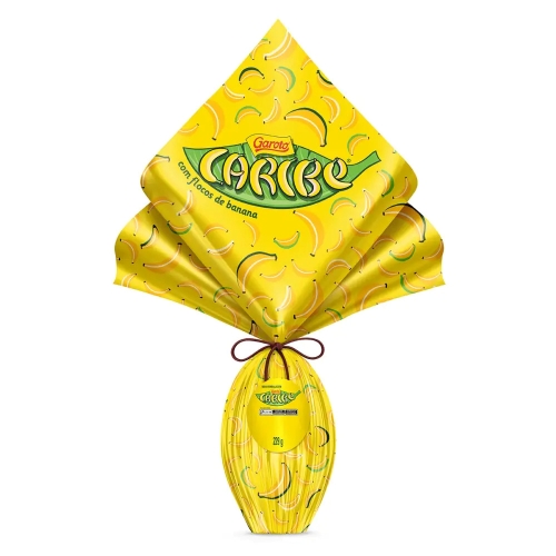 ガロト イースターエッグ バナナチョコレート カリブ 229g OVO DE PASCOA CARIBE GAROTO 229G