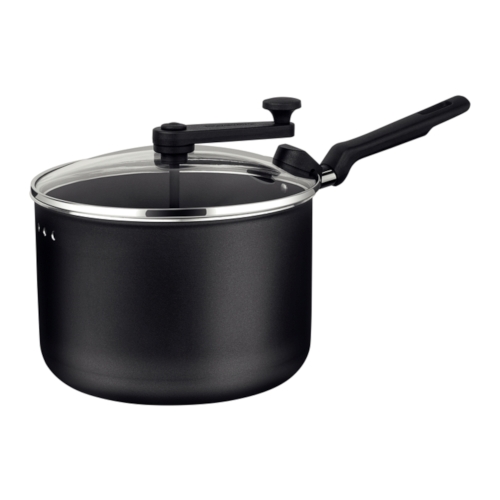 TRAMONTINA ロレト ポップコーン メーカー マシーン 20cm アルミ製 黒