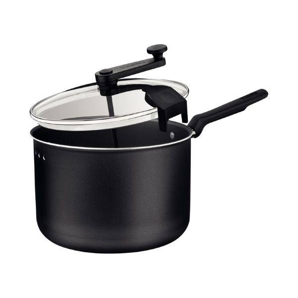 熱伝導に優れたアルミ製で、ポップコーンを均一に素早く調理