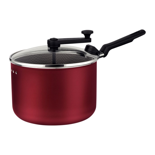 TRAMONTINA ロレト ポップコーン メーカー マシーン 20cm アルミ製 赤