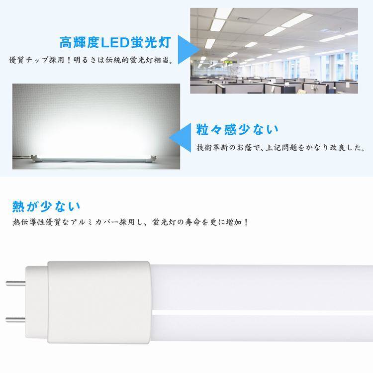 にそのまま LED蛍光灯 20W形 LED 蛍光灯 直管 ベースライト 20W型 広角300度 58CM 軽量 高輝度 1200lm 昼光色  グロー式工事不要 防虫 58cm G13 t8 共同照明PayPayモール店 - 通販 - PayPayモール ポリカーボ -  shineray.com.br