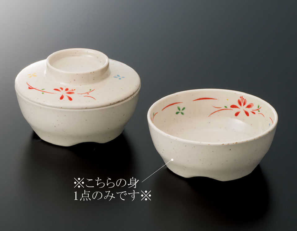 メラミン皿 角深皿 蓋付き (MS-553HNE) メラミン 角深皿 葉音 MS-553HNE(105×192×H33mm 370cc)三信化工
