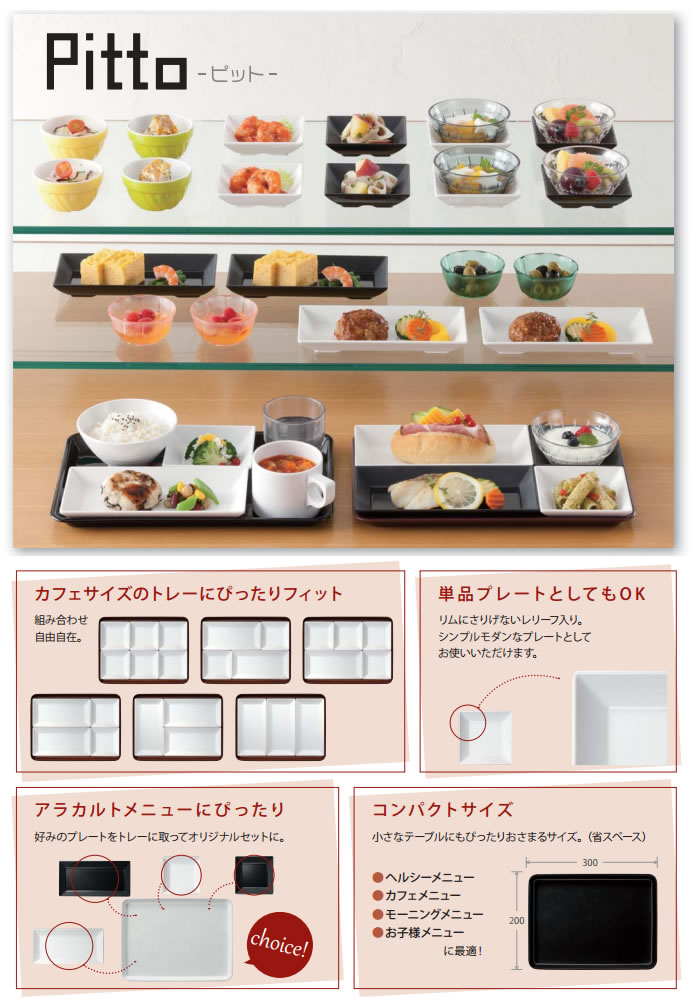 Daiwa|プラスチックトレー|社員食堂|飲食店|カフェサイズ 10点セット
